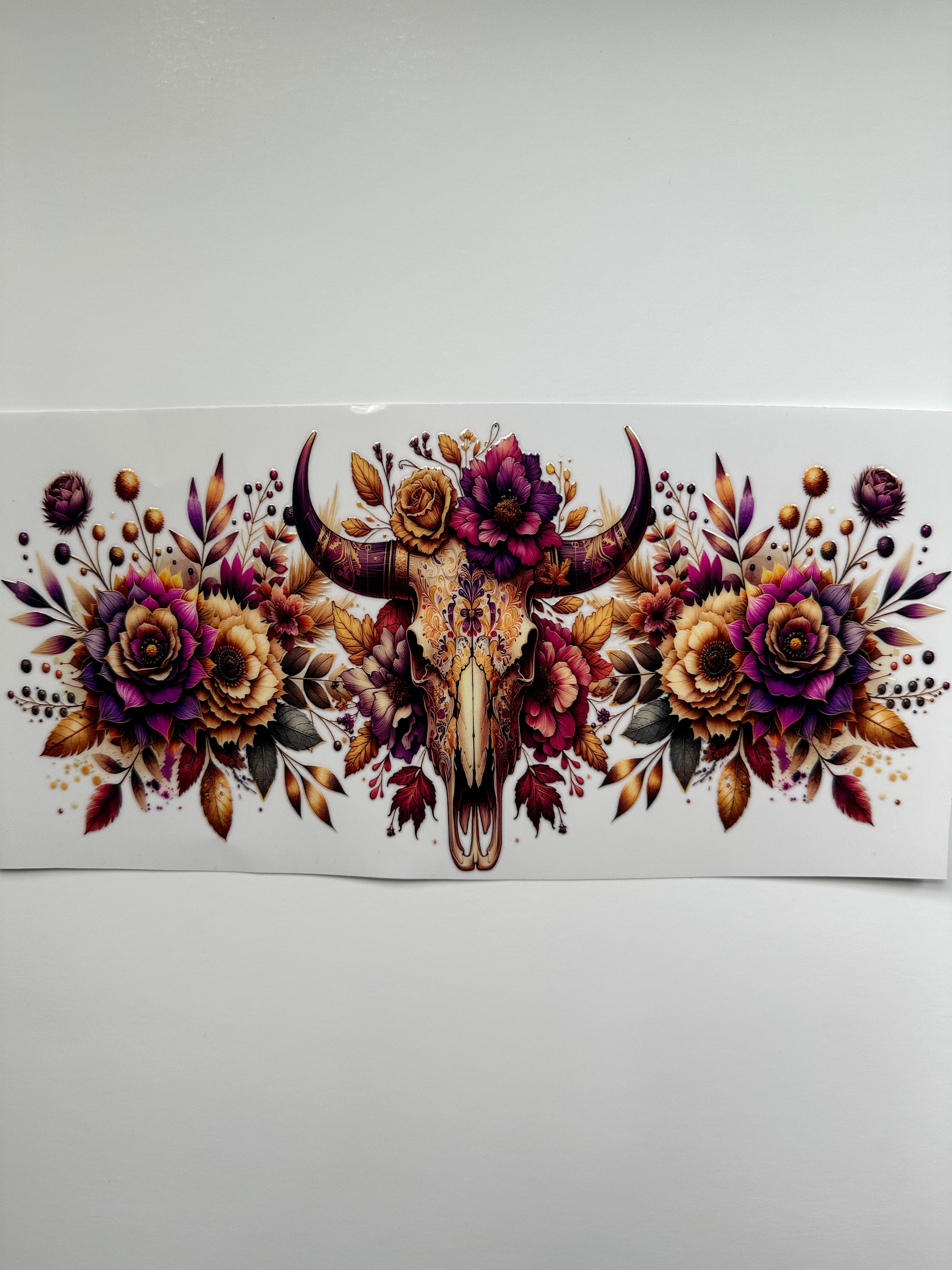 Western Floral Skull